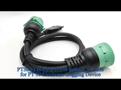 PT30 ELD 9 Pin J1939 Splitter Y Cable para PT 30 Electronic Logging Device Trucks Heavy Duty no Norte