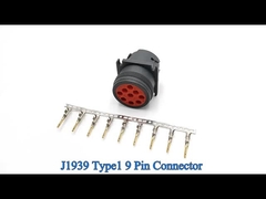 Alemão Tipo 1 Flange Quadrado 9 Pin J1939 Conector à prova d'água HD10-9-1939P