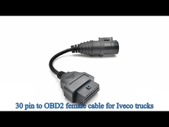 OBD2 OBDII 16 Pin J1962 Fêmea para para Iveco 30 Pin Conector Cable