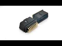 OBD 2 OBD2 12V Conector masculino com 16 pinos de ângulo reto de 90 graus
