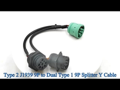 Tipo 2 J1939 para cabo divisor quadrado e roscado Tipo 1 J1939