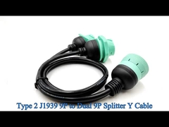 Deutsch 9 Pins J1939 Conector macho Fêmea Split Y Cable