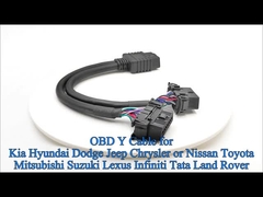 OBD2 Splitter Y Cable com 16 núcleos 20AWG de fios grossos