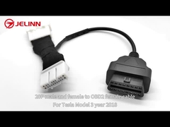 Cabos de adaptador OBD2 OBD 20 pin para OBDII para Tesla Model 3 ano 2018