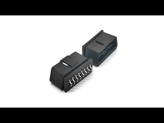 Customize J1962 16 Pin 24V OBD 2 OBD2 OBDII Conector masculino com pinos curvos