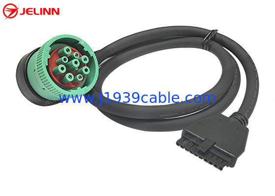 PT30 ELD Device Cable 9 Pin J1939 Cable for Electronic Logging Device Heavy Duty Trucks na América do Norte