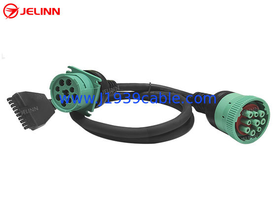 PT30 ELD 9 Pin J1939 Splitter Y Cable para PT 30 Electronic Logging Device Trucks Heavy Duty na América do Norte
