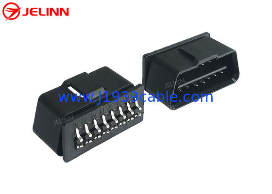 16 conector da tomada masculina do Pin J1962 OBD2 OBDII com os pinos curvados na parte traseira