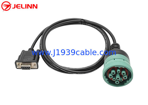 Alemão Tipo 2 Rodada J1939 9 Pin para RS232 D-sub DB9 Cable