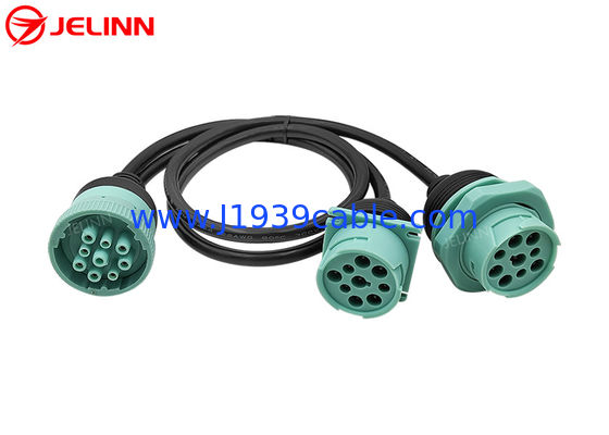 Deutsch 9 Pins J1939 Conector macho Fêmea Split Y Cable