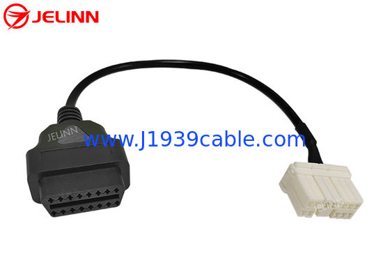 12 pin para OBD 2 OBDII cabo de diagnóstico 12pin para 16pin OBD2 arnês de fio para Tesla Model S ano 2015 ou mais antigo