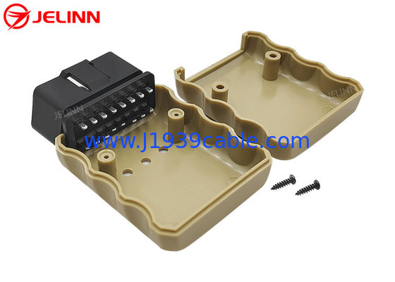 Cabos personalizados OBD 2 Caixa OBD2 Casamento e conector masculino com alfinete reto