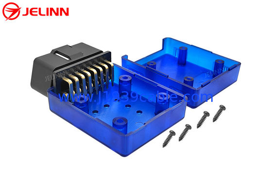 OBD 2 Caso 90 graus Pins de ângulo direito OBD2 Conector com caixa
