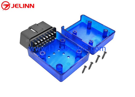 OBD 2 Caixa de plástico OBD2 Concha com conector de pin direito