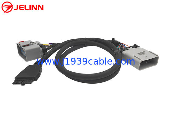 PT30 Cable de Dispositivo ELD 14Pin RP1226 Y Cable para Dispositivo Eletrônico de Logging Trucks Pesados na América do Norte